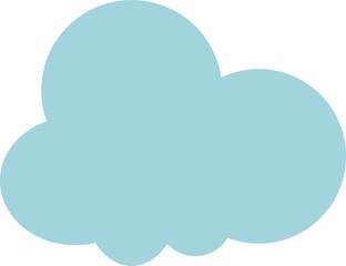 Blue sky and clouds. Vector illustration