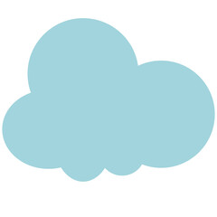 Fototapeta premium Blue sky and clouds. Vector illustration