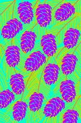 seamless pattern with cones