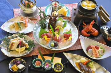 会席　和　料理 　調理　懐石　盛り付け　和食　日本　雅