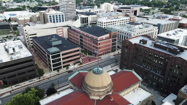 South Bend, Indiana, Downtown, Amazing Landscape, Aerial View