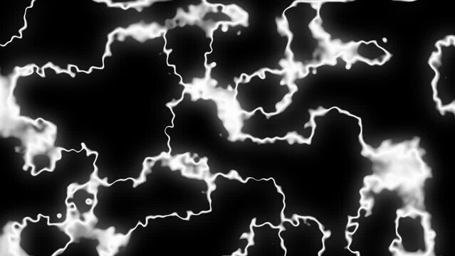 Animated Abstract Black and White Liquid Background