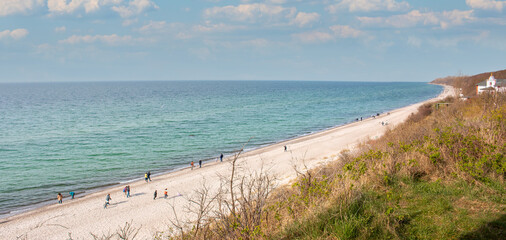 Beach Baltic resort (Ostseebad) Rerik in the state of Mecklenburg Western Pomerania (Mecklenburg...