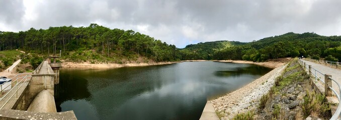 lake and mountains