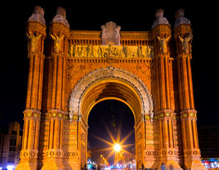 Fototapeta premium The Triumphal Arch of Barcelona, Catalonia, Spain