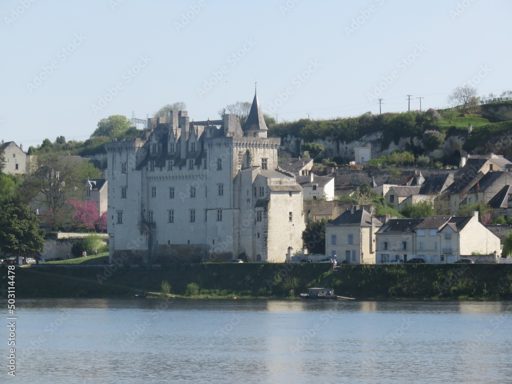 Canvas Prints village de montsoreau, loire, maine et loire, pays de la loire, france, plus beaux villages de franc