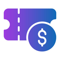 voucher gradient icon