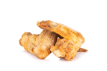 chicken wing fried isolated on white background