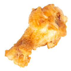 chicken drumstick fried isolated on white background