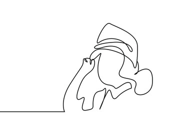 a girl is wearing a pilot's cap and rejoicing