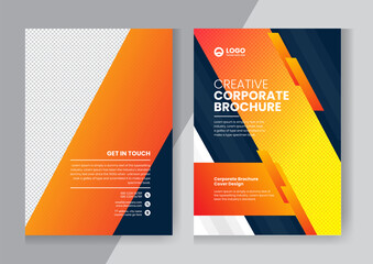 Corporate company profile brochure annual report booklet proposal cover page layout concept design
