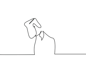 a man walks low and sad looking down