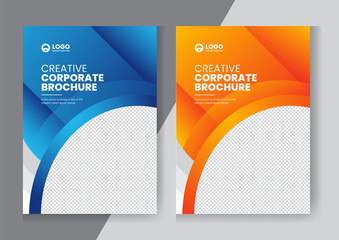 Corporate company profile brochure annual report booklet proposal cover page layout concept design