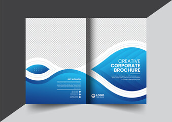 Corporate company profile brochure annual report booklet proposal cover page layout concept design