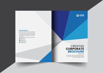Corporate company profile brochure annual report booklet proposal cover page layout concept design