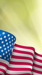 Obraz premium image of the flag of America