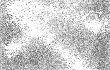 Grunge Black And White Urban. Dark Messy Dust Overlay Distress Background. Easy To Create Abstract Dotted, Scratched, Vintage Effect With Noise And Grain