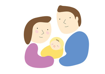 夫婦と赤ちゃん