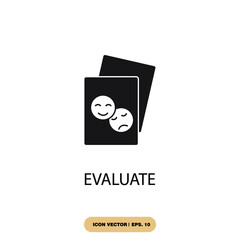 evaluate icons  symbol vector elements for infographic web