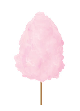 flauschige rosafarbene Zuckerwatte