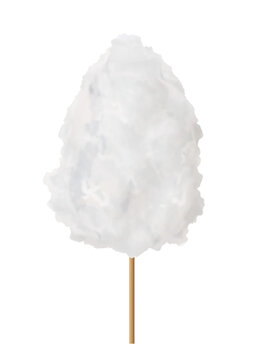 flauschige schneewei&szlig;e Zuckerwatte f&uuml;r Kirmes Fans