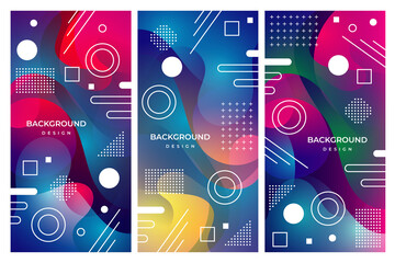 colorful  gradient abstract background