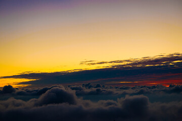 Fototapeta na wymiar Morning sunrise sky with cloud fresh air concept