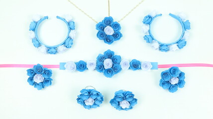 Radha Inspired Jewelry Set for Holi - Handmade Jewellery Collection