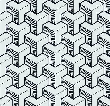 Seamless geometric vector pattern background