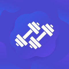 workout or training icon, vector