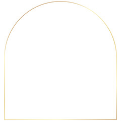 Gold elegant rounded rectangle frame