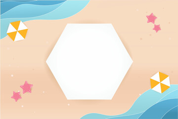 vector 3D scene with podium and abstract background. podium for cosmetic product presentation. 
