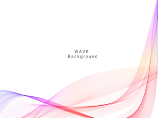 Colorful dynamic wave design stylish background
