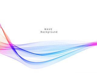 Colorful dynamic wave design stylish background