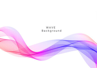 Colorful dynamic wave design stylish background