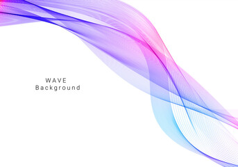 Colorful wave design modern background