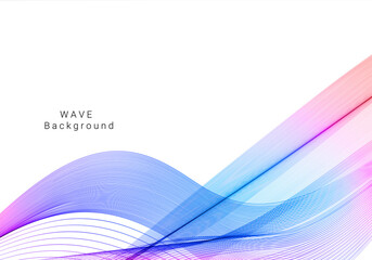 Colorful smoke wave design modern background