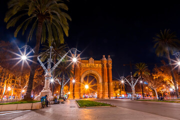 The Triumphal Arch of Barcelona, Catalonia, Spain