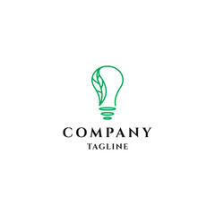 Lamp logo design icon vector template