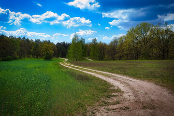Landschaft - Himmel - Weg - Landscape - Frühling