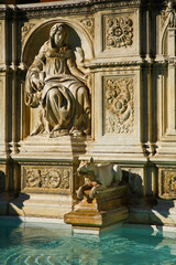 Fototapeta na wymiar Siena, Piazza del Campo,palazzi