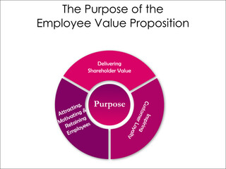 The purpose of the Employee Value Proposition in an Infographic template