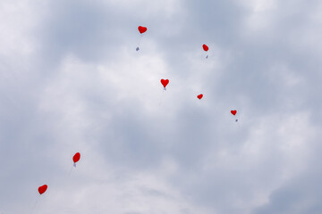 balloons in the sky