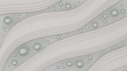 abstract background with white paper lines and perls

