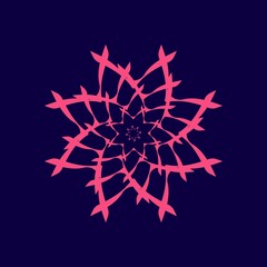 charming star abstract ornament.single pattern,decorative design,logo,icon,fireworks,etc.