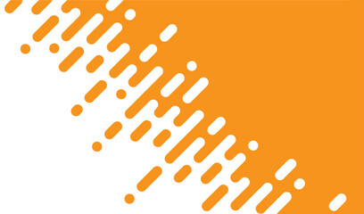 Abstract pattern yellow orange Rounded Lines Halftone Transition. on white background , vertical rounded stripes.