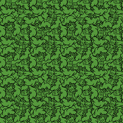 Seamless broccoli pattern. Doodle vector green broccoli icons. Vintage green broccoli pattern. healthy food