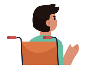 disable boy in wheelchair