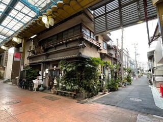 東京都三の輪の下町の商店街、ジョイフル三の輪
