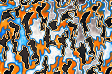 Modern camouflage. Multi-colored texture illustration.